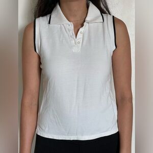 brandy Melville sleeveless polo